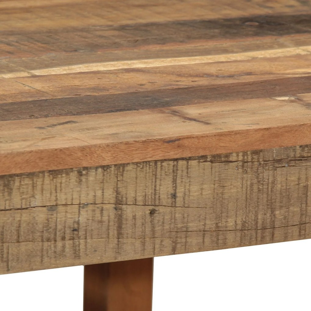 Mesa de Centro 55x60x40 cm Madeira Sólida Recuperada