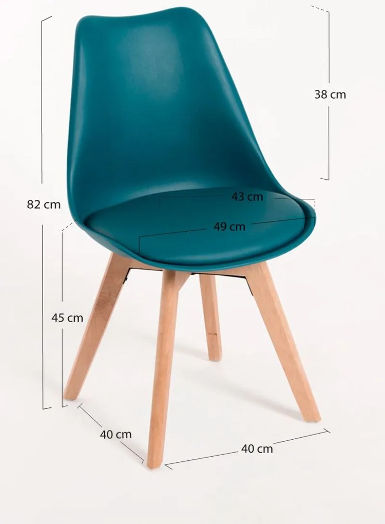 Cadeira Synk Basic - Verde-azulado