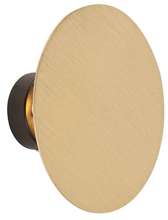 Candeeiro de parede design redondo dourado - Pulley