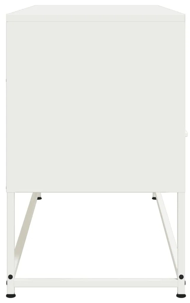 Móvel de TV 100,5x39x60,5 cm aço branco