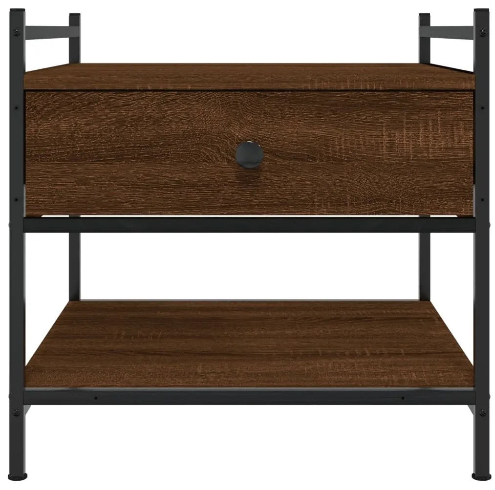 Mesa centro 50x50x50 cm derivados de madeira carvalho castanho