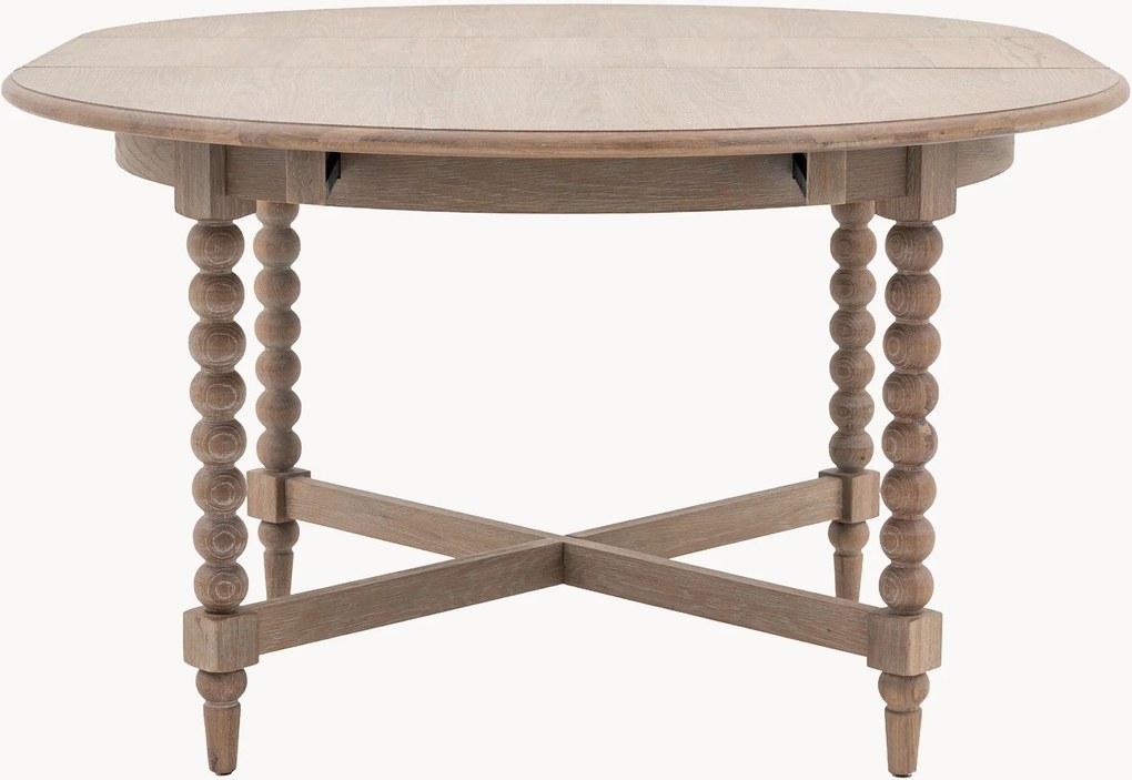 Mesa de jantar redonda extensível Artisan, 120-160 x 120 cm