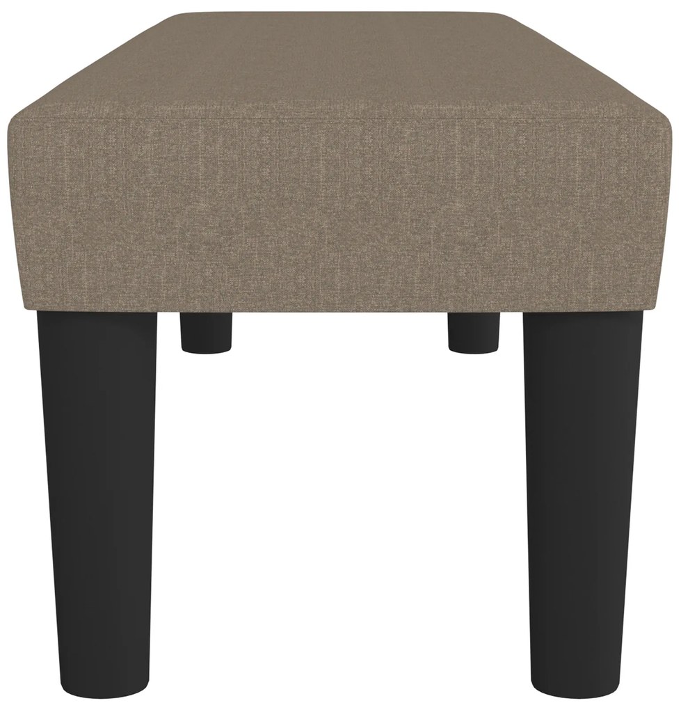 Banco 100x30x30 cm tecido castanho-acinzentado