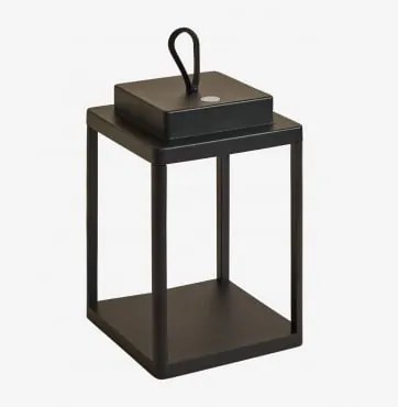 Lâmpada De Mesa Led Sem Fio Para Exterior Em Alumínio Xolara Preto - Sklum