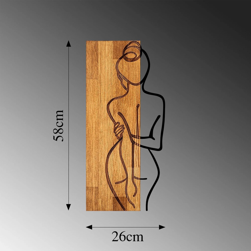 Acessório Decorativo de Parede MA – Nogueira – 27 x 58 cm