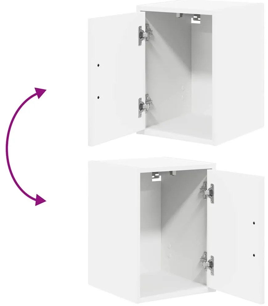 Armários de parede para garagem 2 pcs derivados de madeira