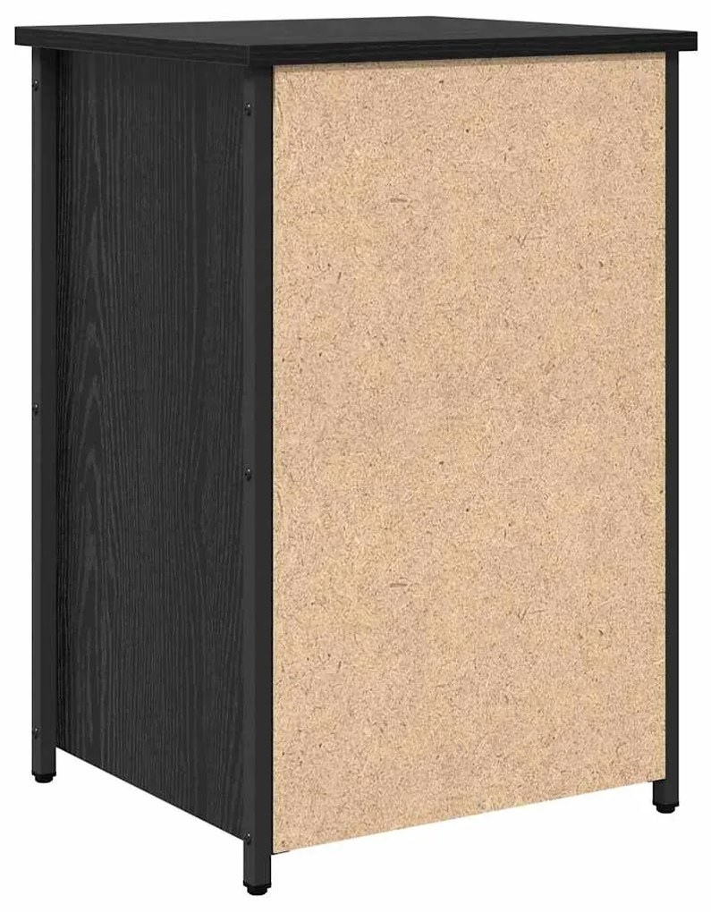 Conjunto de Mesa de Cabeceira de Carvalho Preto Carvalho Preto