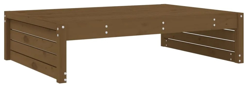 Apoio de pés para jardim 120x80 cm pinho maciço castanho-mel