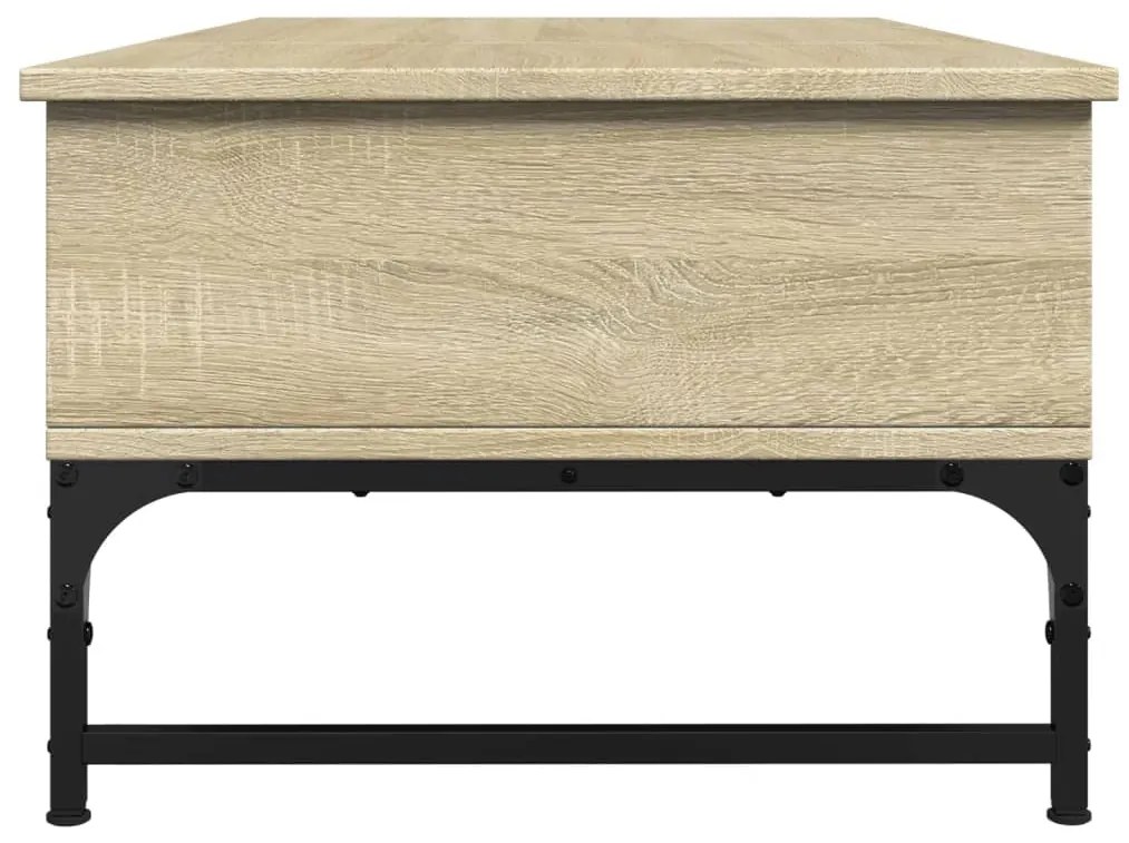 Mesa de centro 100x50x35cm deriv. madeira/metal carvalho sonoma
