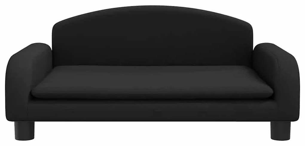 Cama para cães 70x45x30 cm tecido preto