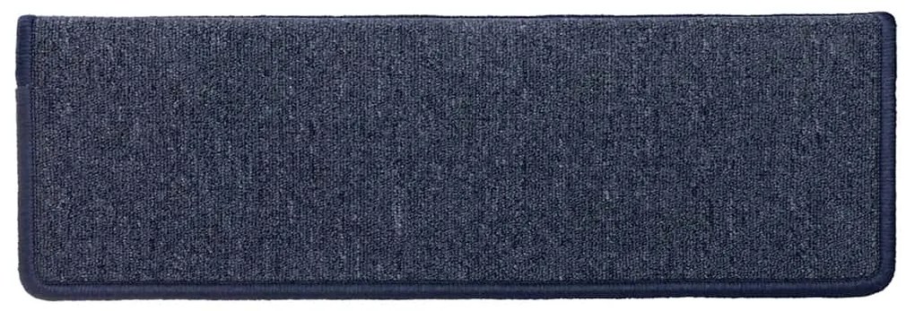 Tapetes de escadas 30 pcs 65x21x4 cm cinzento e azul
