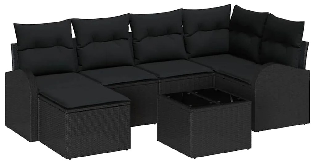 Conjunto de Sofás de Jardim vidaXL com Almofadas Bege em Rattan Poliés