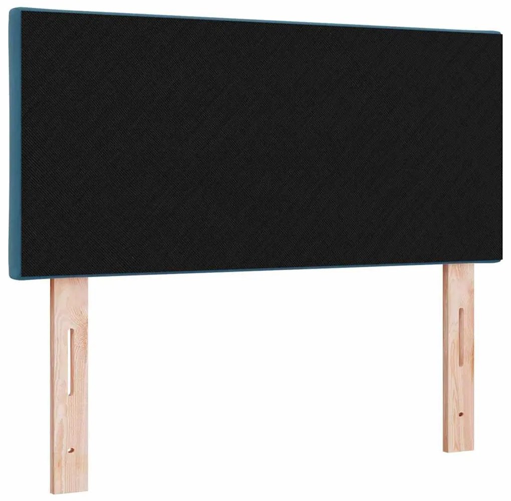Cabeceira LED com Design de Blocos de Diamante Azul Escuro 100 cm em V