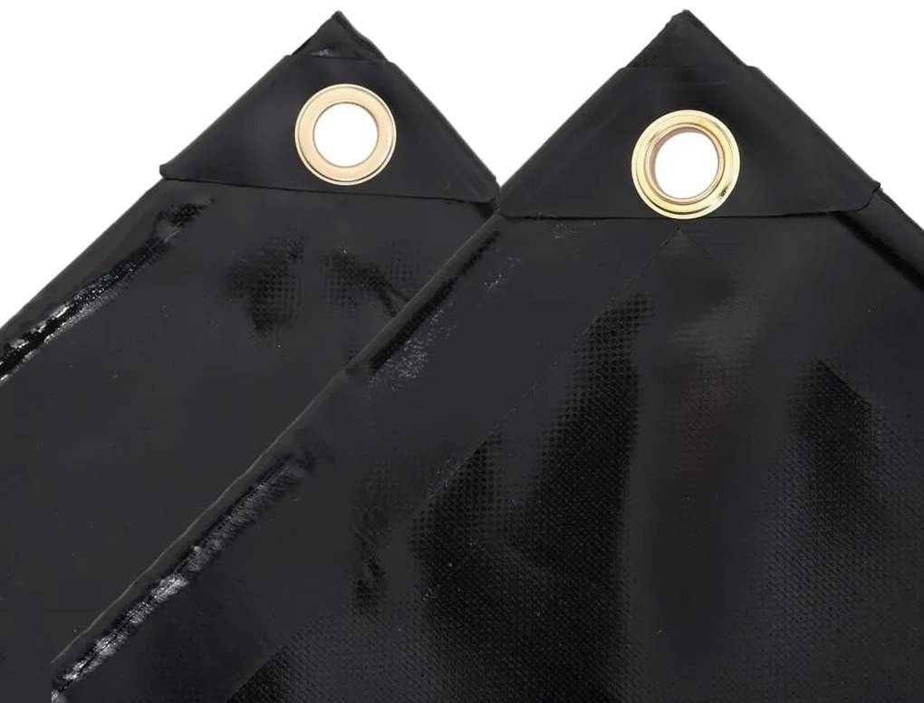 Lona 650 g/m² 4x4 m preto