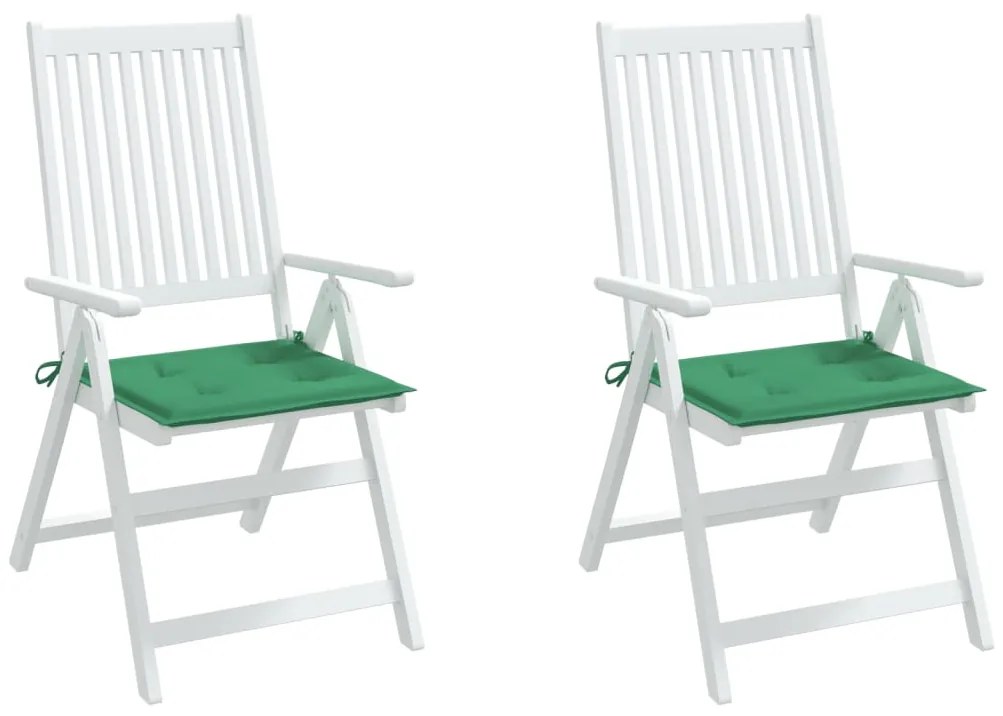Almofadões p/ cadeiras de jardim 2 pcs tecido oxford verde