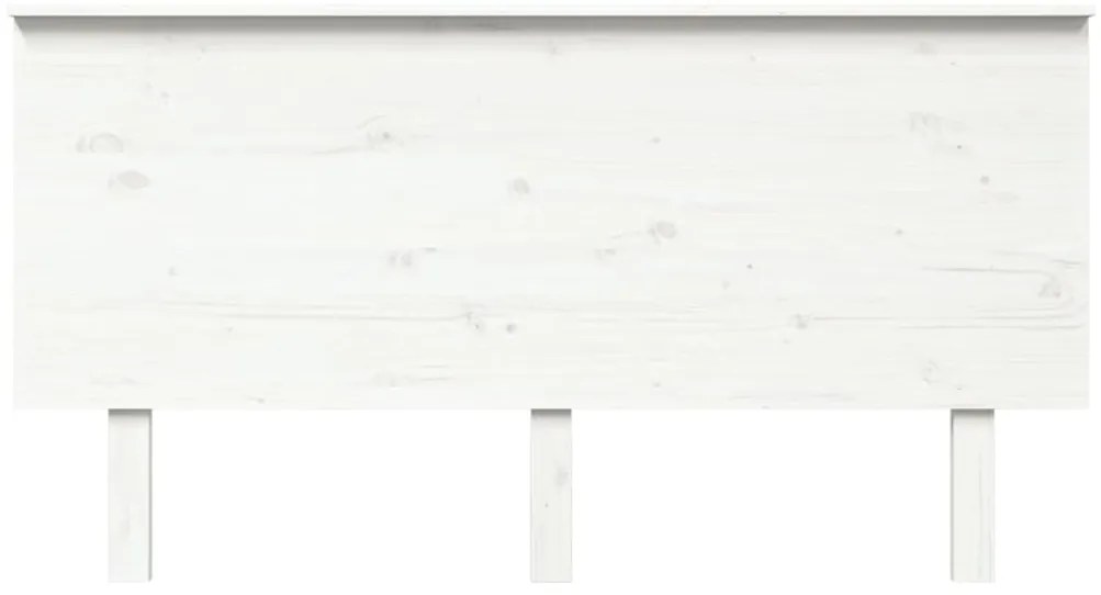 Cabeceira de cama 154x6x82,5 cm pinho maciço branco