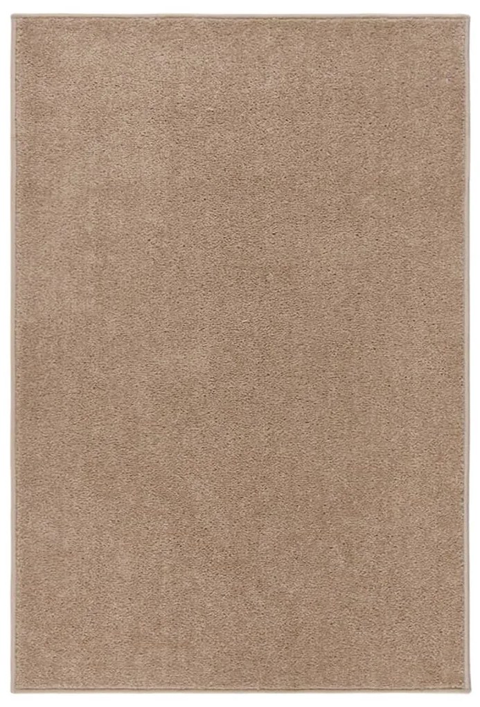 vidaXL Tapete de pelo curto 200x290 cm castanho