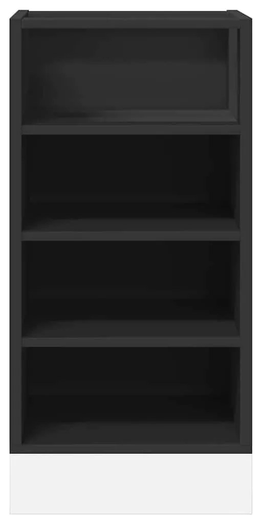 Armário inferior “Riga” 40x44,5x81,5cm derivados madeira preto