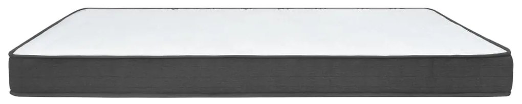 Cama boxspring 120x200 cm tecido cinzento-escuro
