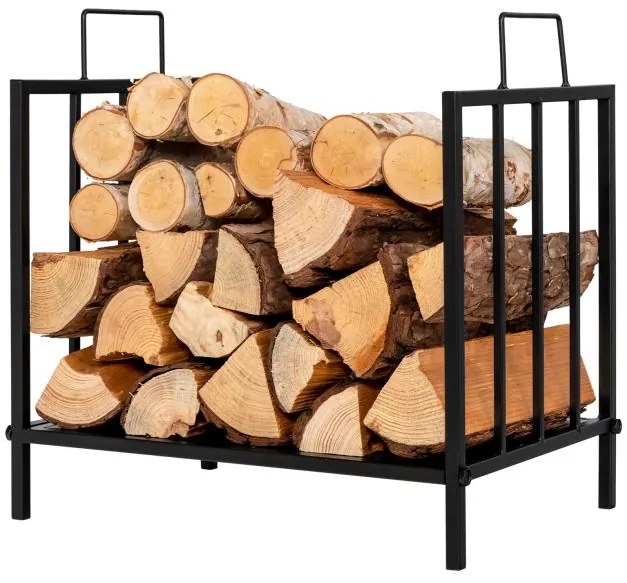 Suporte para lenha de aço resistente