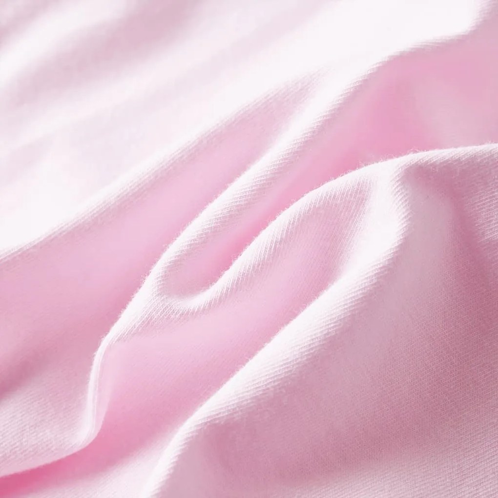 Vestido de criança com folhos rosa-claro 104