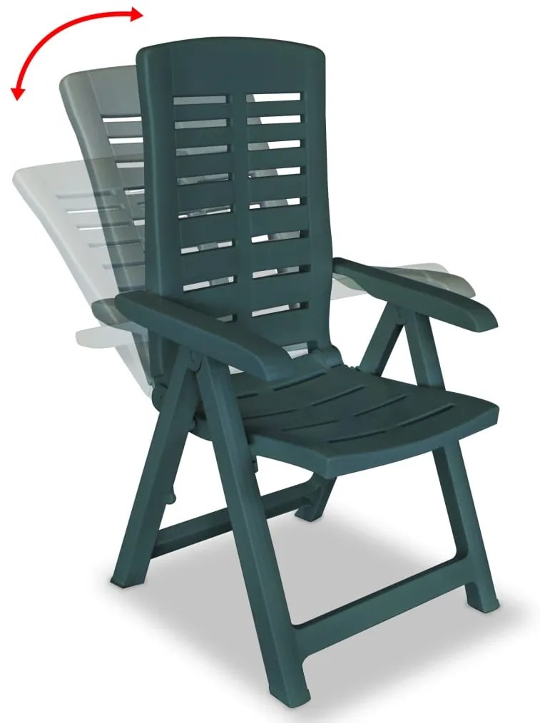 Conjunto bistrô 3 pcs plástico verde