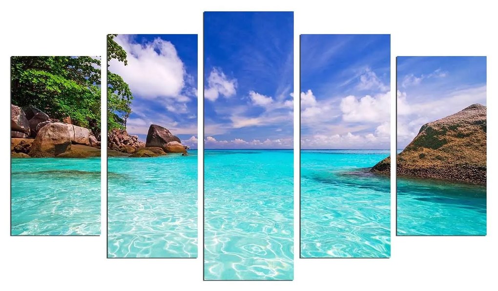 Pintura Decorativa em MDF 5MX-78 – Multicolor – 60 x 110 cm