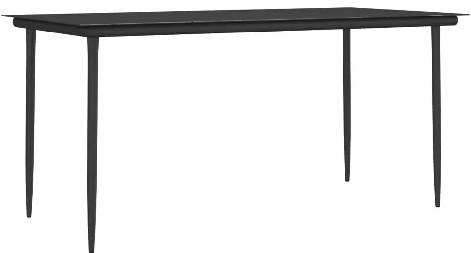 9 pcs conjunto de jantar p/ jardim com almofadões vime PE e aço