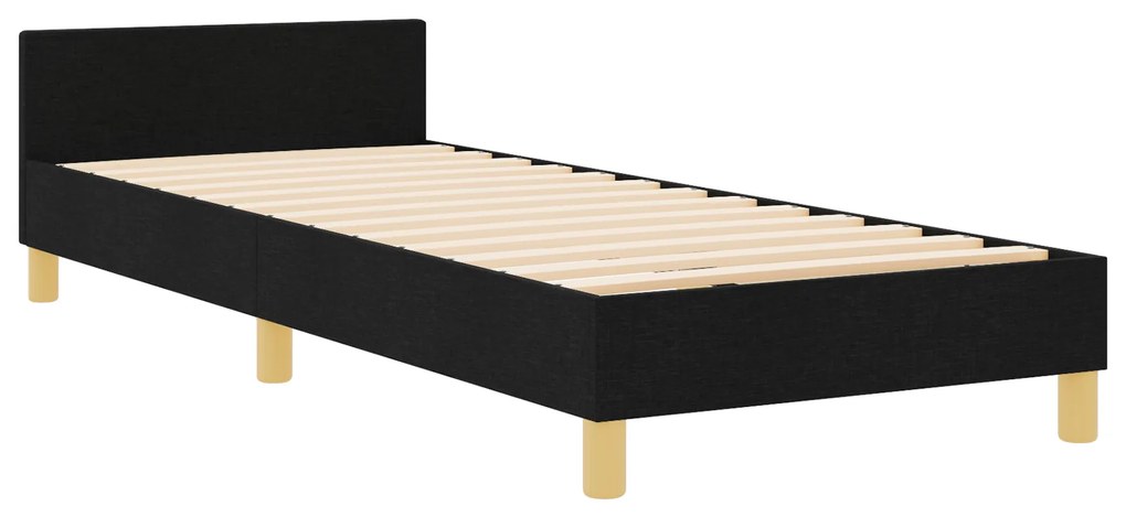 Cama vidaXL Preta 90x200 cm em Tecido