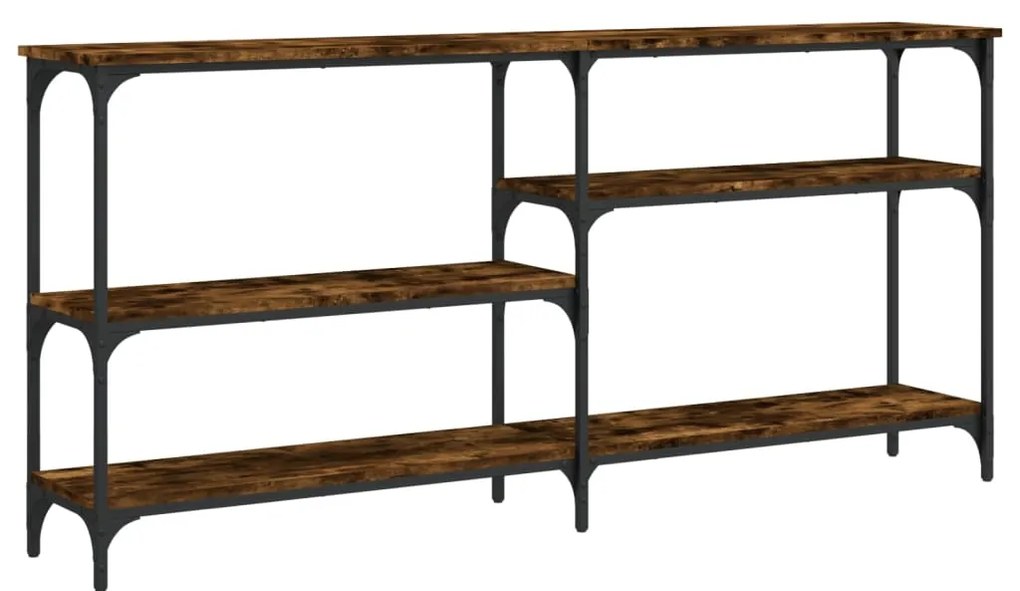 Mesa consola 160x29x75 cm derivados de madeira carvalho fumado