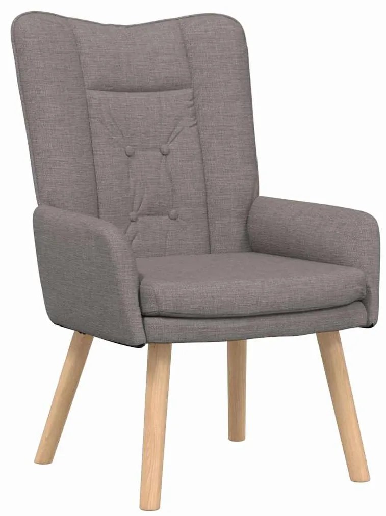 Cadeira Relaxante vidaXL em Tecidos Taupe