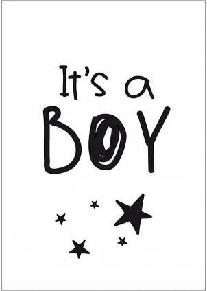 Poster a4 it's a boy