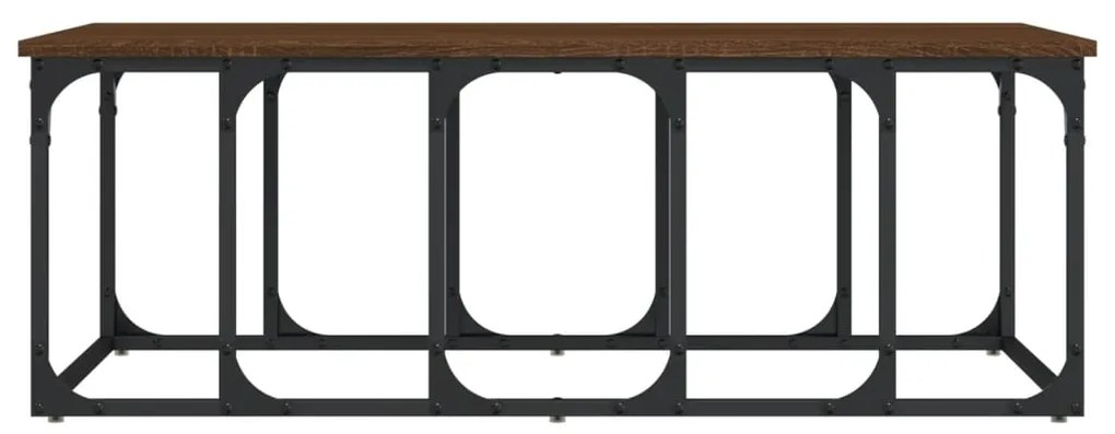 Mesa de centro 100x50x35,5 cm deriv. madeira carvalho castanho
