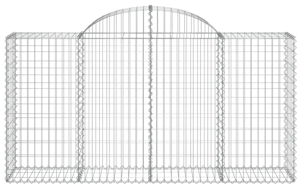 Cestos gabião arqueados 11 pcs 200x50x100/120 ferro galvanizado