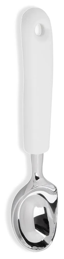 Colher Gelado Inox Classic Branco 21cm