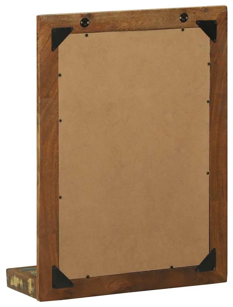 Espelho de Casa de Banho 50x22x70 cm Madeira Maciça Reaproveitada