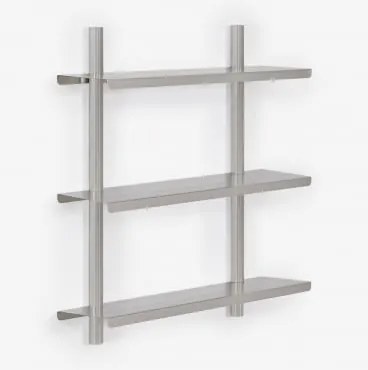 Estante De Parede Em Aço Inoxidável Eralia ↔︎ 60 Cm & 3 Prateleirass - Sklum