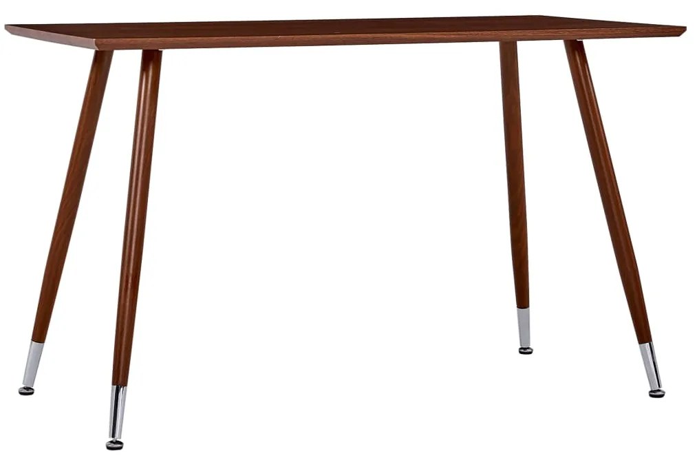 vidaXL Mesa de jantar 120x60x74 cm MDF castanho