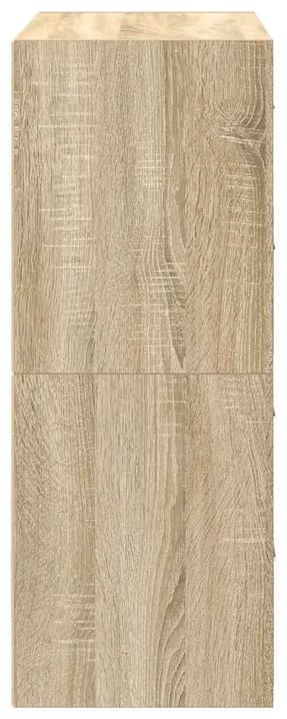 Armários c/ 2 gavetas 2 pcs 60x31x40cm derivados madeira