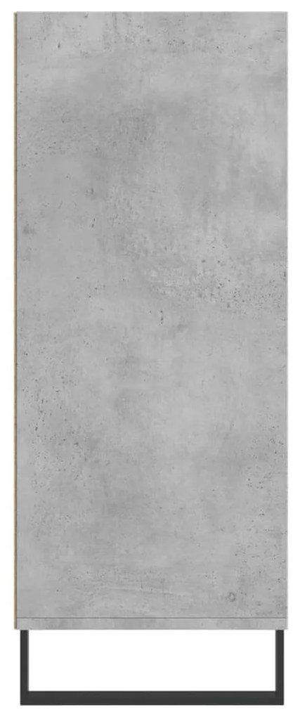 Armário alto 57x35x90 cm derivados de madeira cinzento cimento