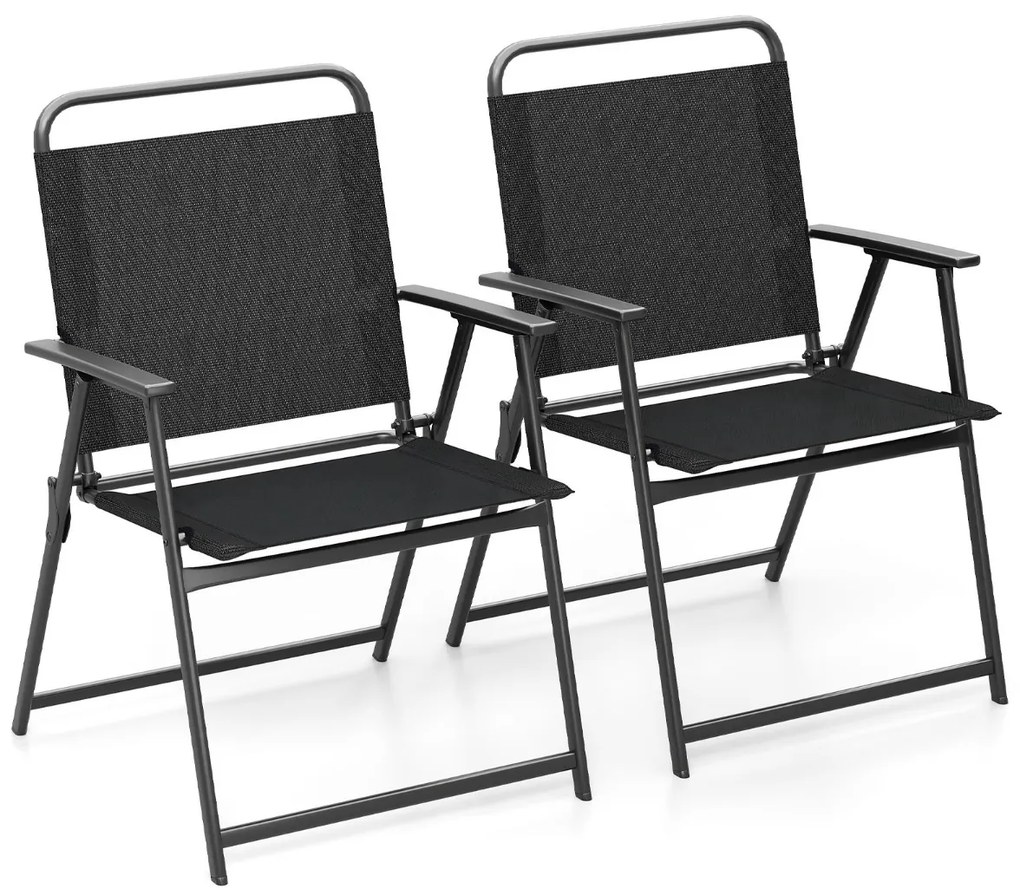 Cadeira dobrável para piscina ao ar livre com alça para borda da piscina - Azul