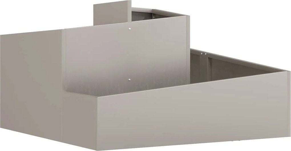 vidaXL Vaso de Jardim Castanho 80 x 80 x 50 cm