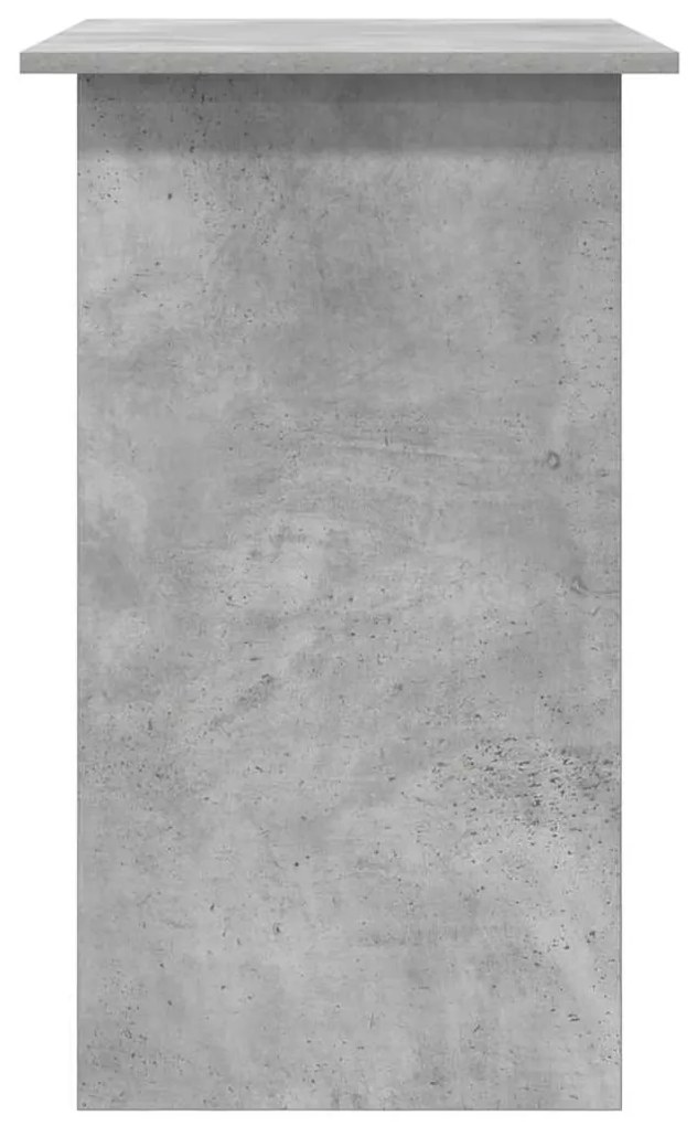 Secretária 80x45x74 cm derivados de madeira cinzento cimento