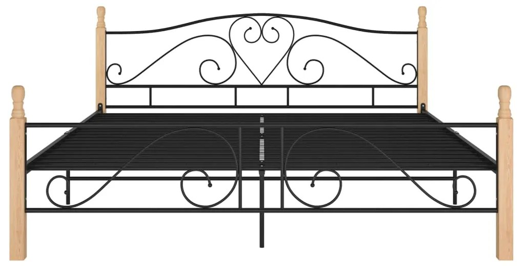 Estrutura de cama 180x200 cm metal preto