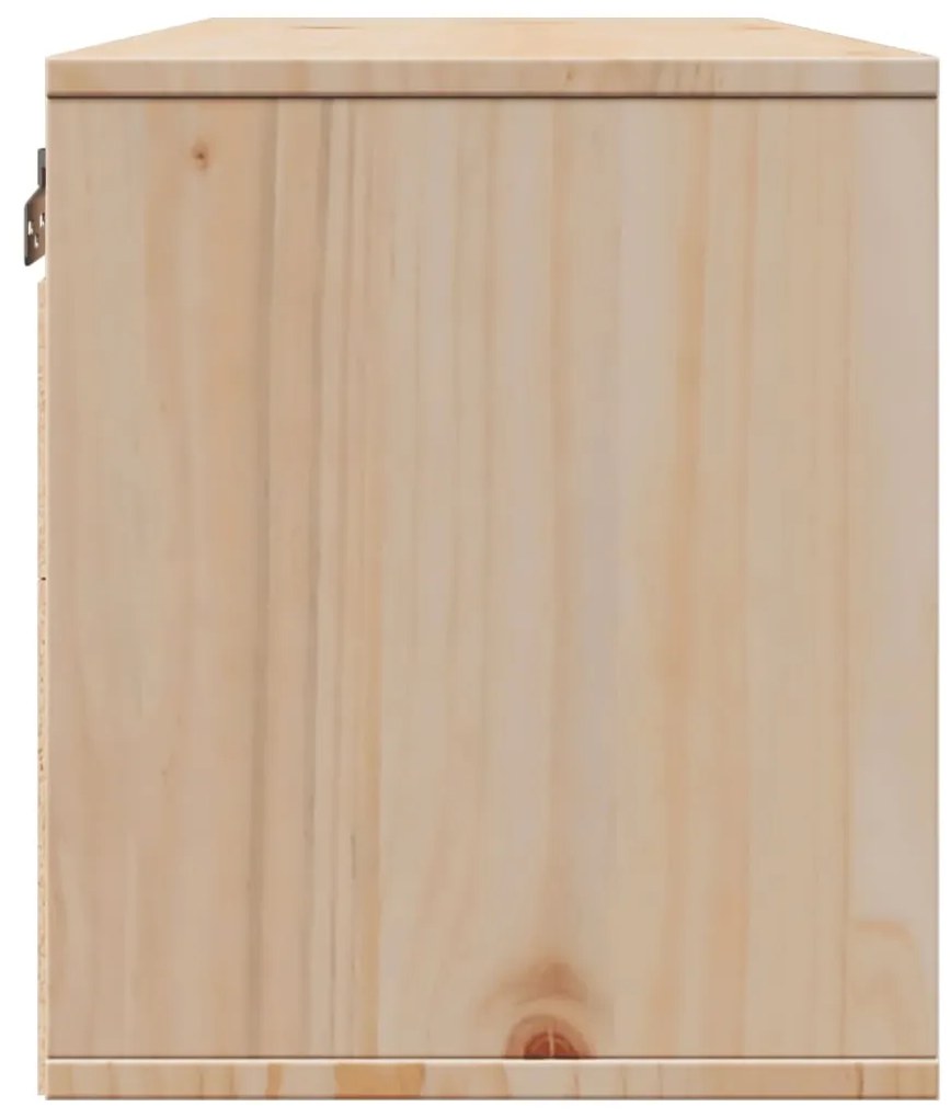 Armário de parede 80x30x35 cm madeira de pinho maciça