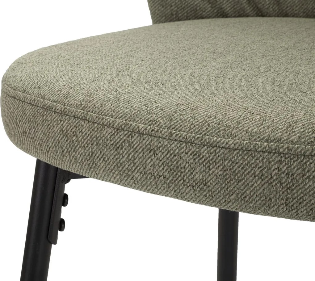 CONJUNTO DE 2 BANCOS DE BAR LOSANNA 52X59X108 CM VERDE E PRETO