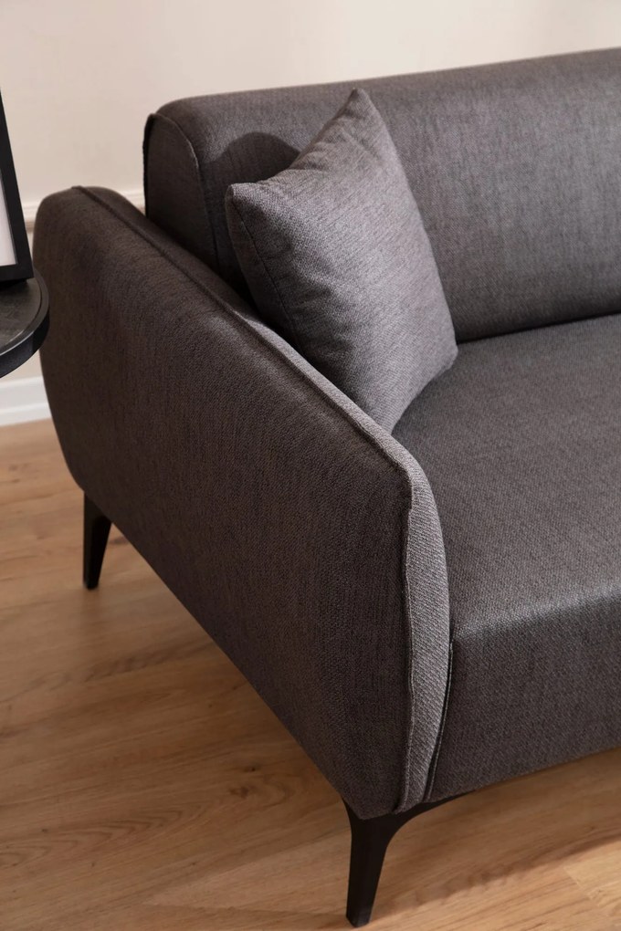 Sofá de Canto Belissimo – Cinzento Escuro – 270 x 140 cm
