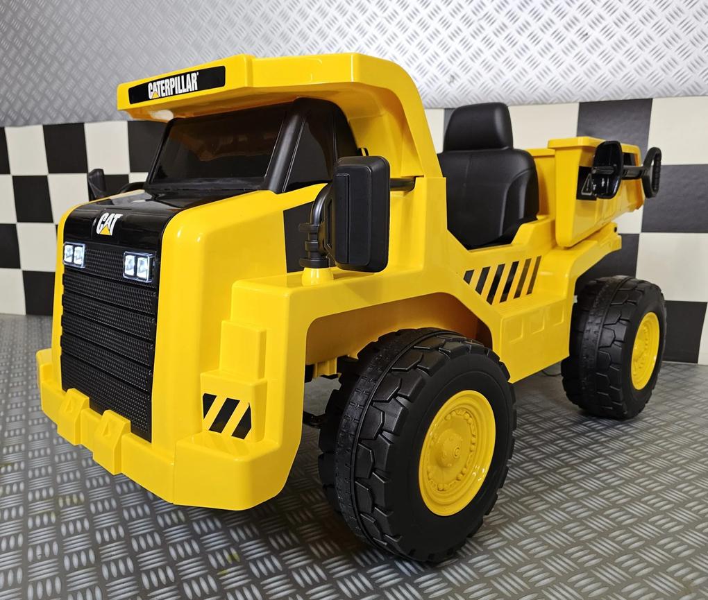 Camião elétrico para crianças 12V Basculante CATERPILLAR Amarelo