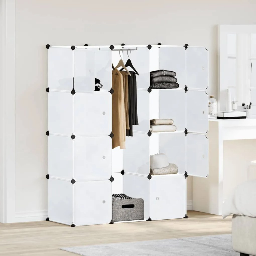Armário plástico modular 9 gavetas 109x36,5x143 cm branco
