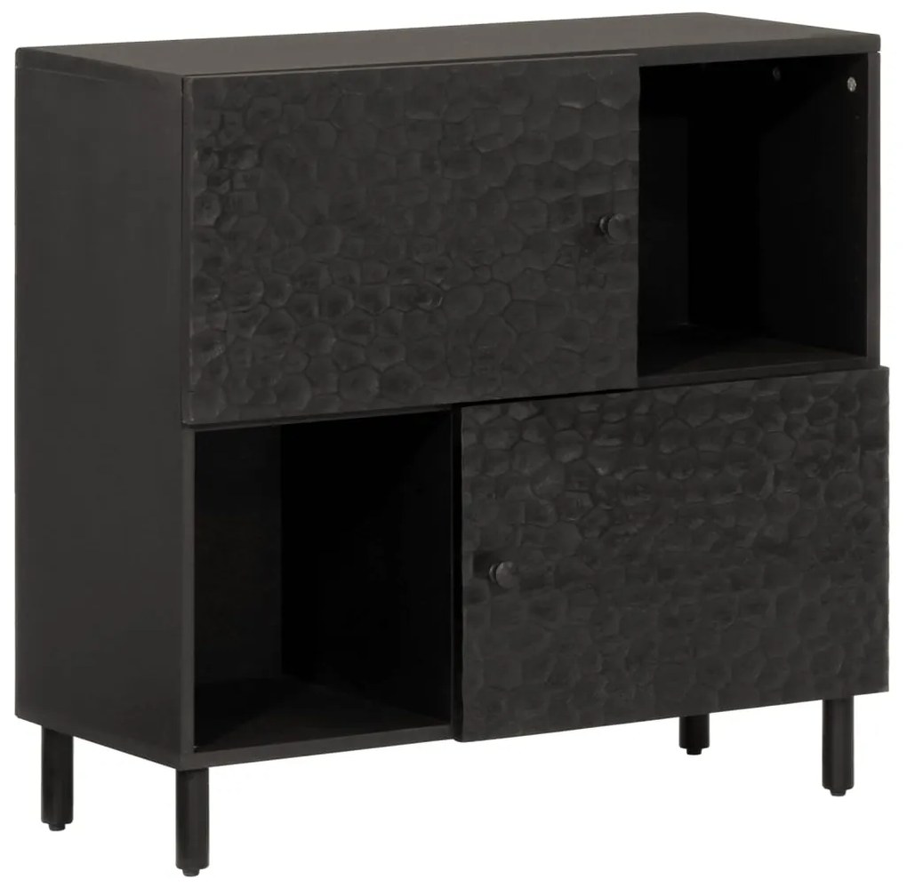 Móvel de apoio 80x33x75 cm madeira de mangueira maciça preto